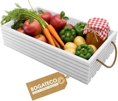 Houten Opbergkist 60x35x14.5 cm - Stevige Houten Kist voor Fruit en Groenten