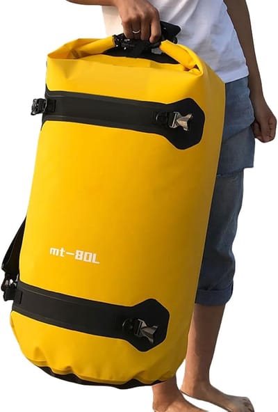 Fietsenrek Tas - Motorfiets Organizer - Outdoor Reizen - 40L Waterdicht - 47 x 21 x 3 cm - Geel