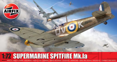 Airfix Modelbouwpakket Vliegtuigen - 01071C Supermarine Spitfire Mk.Ia - Propeller Vliegtuig Plastic - 1:72 - Modelbouw