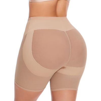 Sexy Billiftende Shaping Shorts Vrouwen Hoge Taille Mesh Ademende Shaping Panty's Shapewear Dijen Slank Makende Glad Lichaam Kleding S beige