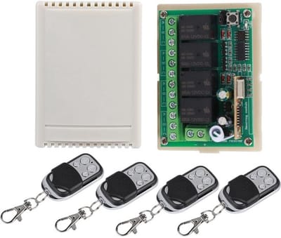 Allecto - Wireless Relay Remote Control - 4 Kanaals Switch - Voor