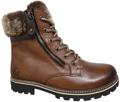 Remonte D8463-25 Veterboots Bruin Leer Dames - Bruin - 42