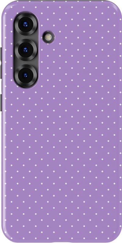 Micro Dots Tough Hoesje Samsung Galaxy S25 FE | Geschikt Voor Mag | Stippen Motief Backcover Samsung Galaxy S25 FE Mauve Dots