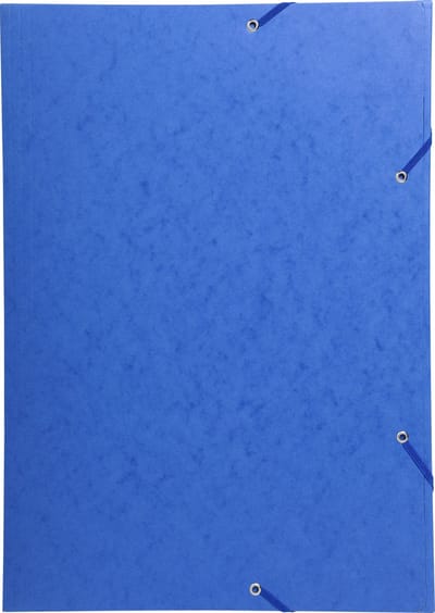 Exacompta 5x Elastomap met 3 kleppen in glanskarton 600gm2 - A3 - Blauw - 59507E