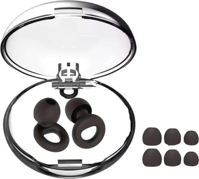 Oordoppen Slapen - Earplugs - Reizen - Deluxe - Earplugs - Harde Ring - Sleep Plugs - SNR 26 dB Demping - Zwem Oordopjes Kind - Festival Oordopjes - Oordoppen Muziek - Partyplug - Oordoppen Snurken - Zwart - 8 Dop