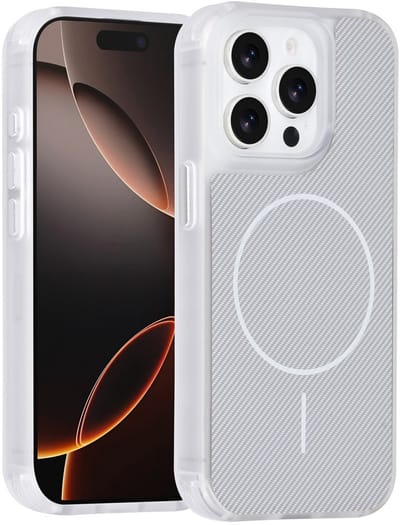 TUNIQ Back cover voor iPhone 15 Pro - MagSafe - Antishock - Wit