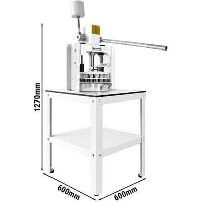 GGM Gastro Manueller Teigteiler - 30-140 g - bis zu 36 Teigstücke - inkl. Untergestell