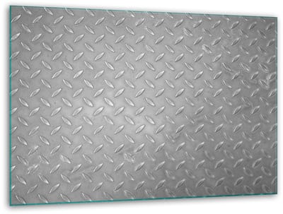 TMK ArtDeko Serie - Glazen Snijplank - 40x30cm - Grijs - Veiligheid - Antislip