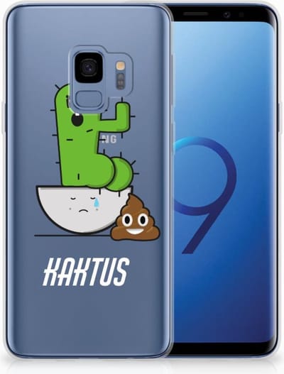 Samsung Galaxy S9 Telefoonhoesje met Naam Cactus Poo