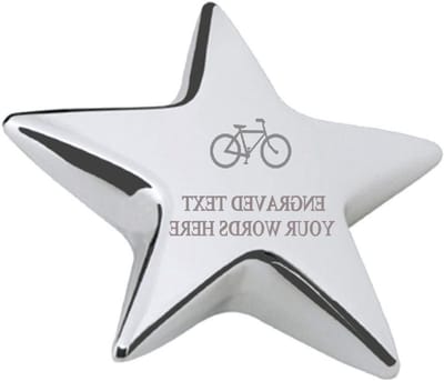 Bureau Papiergewicht - Gegraveerd Gewicht - Bureau Organisatie - Hand Gegraveerd Ontwerp - 70mm x 70mm - Zilver