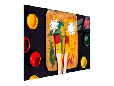 TMK ArtDeko - Snijplank van glas - 52x30 cm - Uiterst Duurzaam - Antibacterieel