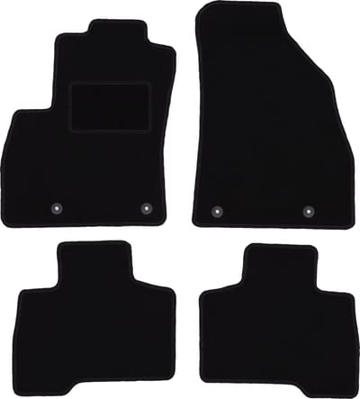 Zwarte veloursmatten voor: Fiat Fiorino III combivan (2007-2017)