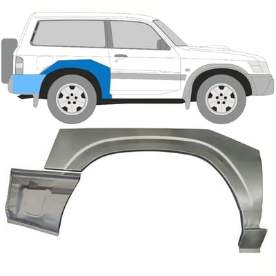 Reparatiepaneel achterspatbord voor Nissan Patrol Y61 GY61 1997-2009 / Rechts