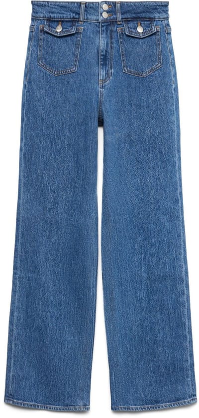 VERO MODA - VMTESSA HR WIDE POCKET JEANS RA3044 GA - Dames - Jeans