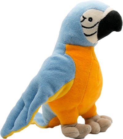 Cute since 1999 - Boris de blauwe Papegaai - Organische knuffel - 20 cm