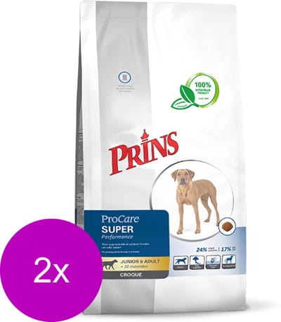Prins Procare Super Performance Gevogelte&Vlees - Hondenvoer - 2 x 10 kg