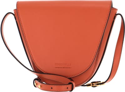 COCCINELLE Leren Schoudertas Josephine Smooth Crossbody Chestnut Bruine