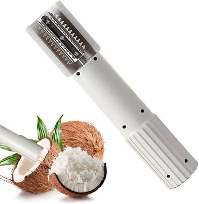 Elektrische Rasp - Keukenrasp Automatisch - Groente Salades Maken - Draadloos Fruit Schillen - 24.5x4.5 cm - Romig