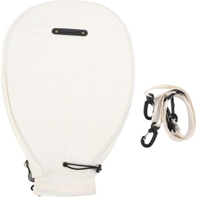 Sac de Tennis Imperméable Grande Capacité Sac à Dos de Tennis avec Bretelles Réglables Amovibles Pochette Humide/Sec pour 2 blanc