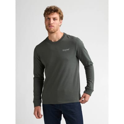 Petrol Industries - Heren Longsleeve T-shirt porter - Groen - Maat M