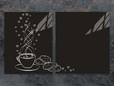 TMK ArtDeko - Snijplank - Koffiekleur - Glas - 85x52 cm