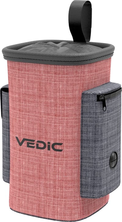 VEDIC® - Beloningstasje Voor Honden Rood - Beloningszakje - Hondensnoepjes Tasje - Poepzakjeshouder - 18x13cm