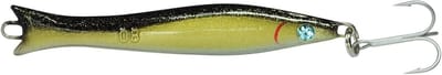 Vis Aas - Zee Pilker - Zeevissen - Snel Duikgedrag - 80g - Zwart Goud Geel