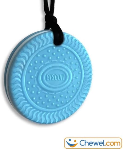 Bijtketting Kauwketting | Koekjes! | 4 kleuren | Blauw | Chewel ®