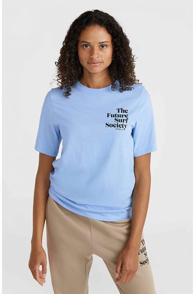 O´neill Future Surf Society Regular T-shirt Met Korte Mouwen Blauw XS Vrouw