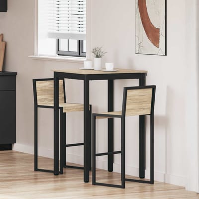 vidaXL - Staande - Bartafel - Bewerkt - hout - Vierkant