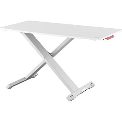Leitz Zit/Sta Bureau - In Hoogte Verstelbare Bureauverhoger voor Computerschermen, Monitors en Laptops, 650 x 350mm - Wit/Grijs