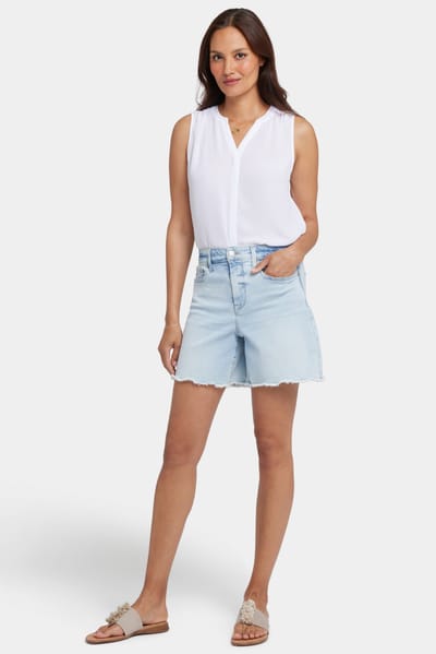 Berkyn Relaxed Denim Shorts Met Super Hoge Taille