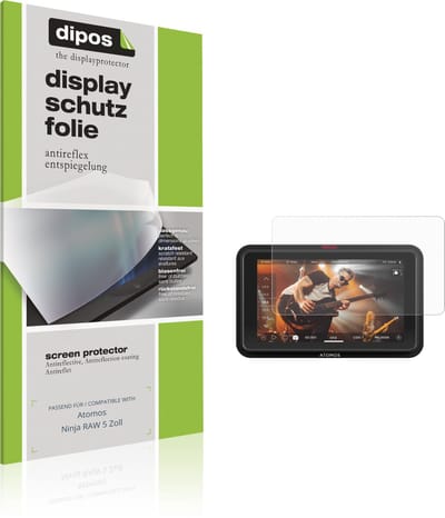 dipos – 4x Matte Beschermfolie geschikt voor Atomos Ninja RAW 5 Zoll | Krasbestendige & antireflecterende Screenprotector Ultra-Thin