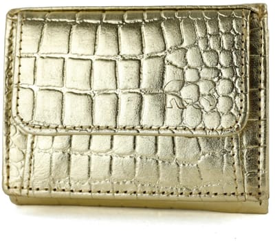 Bear Design Nana Leren Overslagportemonnee - Small Croco Champagne