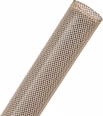 Techflex-PTN1.00BE/09-Kabelsok-Kabelsleeve-Kabelbeschermer-Kabel Management–Kabelkous-Kabelmantel - Maat: 15,9 mm – 41,3 mm-Kleur: Beige-Lengte: 9 meter
