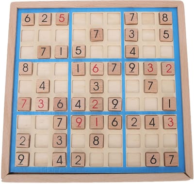 Sudoku-spel met negen vakjes - Educatief Logicaspel voor Kinderen, Stimuleert Intelligentie en Redeneren - Duurzaam Speelbord - Geschikt als Cadeau