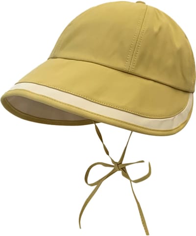 Zonnehoed Dames 56–58 cm – Vissershoed met Brede Rand – UV-beschermende Zomerhoed – Opvouwbaar & Winddicht – Voor Outdoor Gebruik– Citroengeel