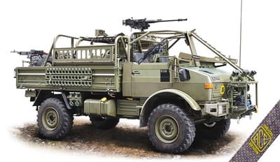 ACE Modelbouwpakket Militaire voertuigen - 72458 4x4 Unimog for long-range Patrol Missions JACAM Plastic - 1:72 - Modelbouw