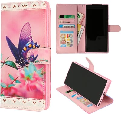 Casemania Hoesje Geschikt voor Samsung Galaxy A26 - Vlinder - Portemonnee Book Case