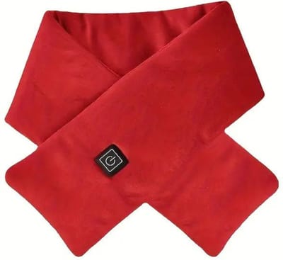 Bovista Verwarmde Sjaal - Elektrische Sjaal - Oplaadbaar - USB - Winter - Dames - Heren - Meisje - Jongen - Warm - Rood