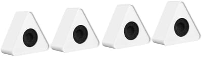 Microfoon Vlag - Interview Station - Logo Tonen - Vierkant Ontwerp - 9.5 cm - Wit Zwart