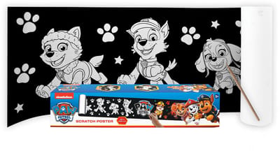 Paw Patrol - Kras poster - Scratch Poster - knutselen - kinderen