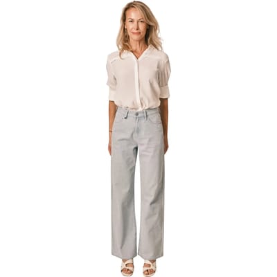 Vrouwelijke katoen flare jeans F.A.M. Paris Forest