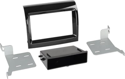 2-DIN Paneel geschikt voor Fiat Ducato 2016-2019 Facelift met Pocket Kleur: Piano Zwart