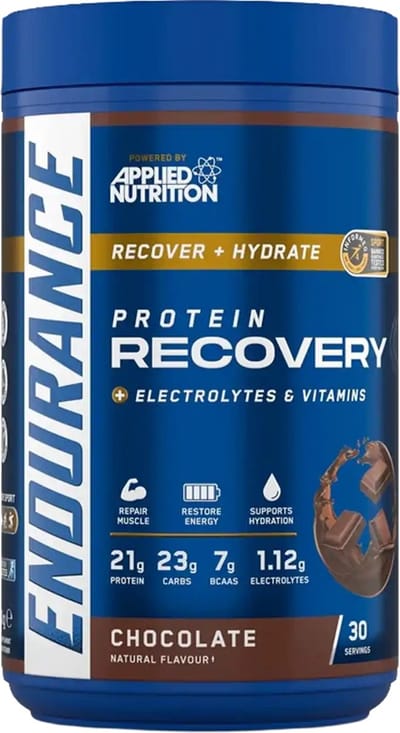 Applied Nutrition Velocity Fuel Recovery – 21g Plantaardig Eiwit + 24g Koolhydraten & 1500mg Elektrolyten – Post‑Workout Poeder 1500 g - Hydratatie - Chocolate smaak -
