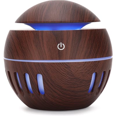 130ml USB Desktop Kleurrijke LED Diffuser Slaapkamer Luchtnevelmaker Stil Ultrasoon Luchtbevochtiger gray