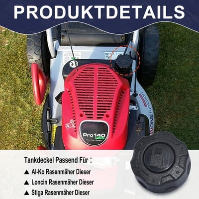 Tankdeksel voor Grasmaaiers, Diameter 45 mm, Geschikt voor Al-Ko PRO 140/QSS OHV en PRO 160/QSS OHV, Grasmaaier Onderdelen, Vervangend Accessoire, Tuinonderhoud