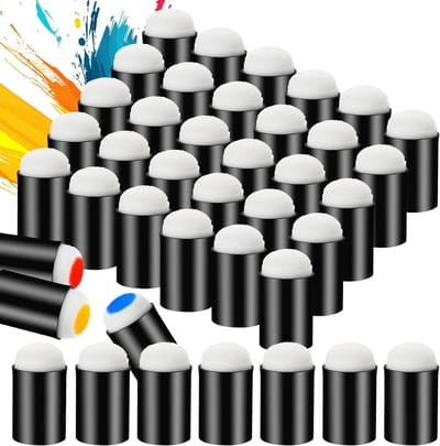 Vingerverf Sponsjes Set van 40 Stuks, Perfect voor DIY Kunst, Schilderen en Afdrukken met Inkt