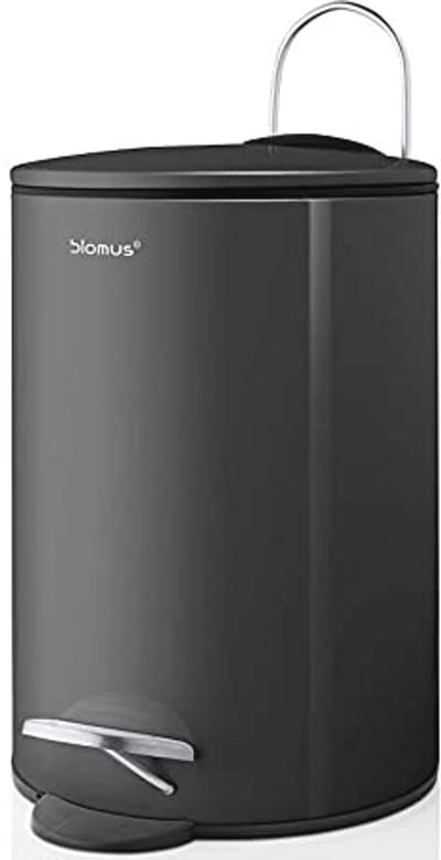 Pedal Bin 3 Liter - Poedercoated Staal met Slim Sluit Systeem - Exclusief Badkamer Accessoire