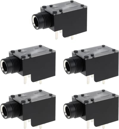Versterker Jack 6,3 mm - 7Pin - Stereo - Dual Channel - 5 Stuks - Geschikt voor Audioapparatuur - Audio Connector